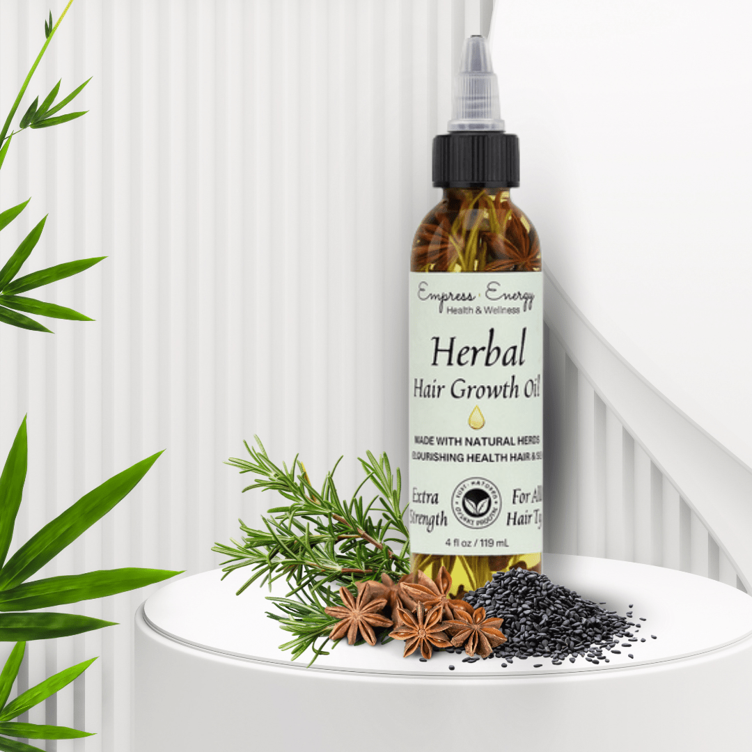 Herbal Hair Growth Oil — 2 oz - Empress Energy herbal holistic Buy Herbal Hair Growth Oil — 2 oz Body & Personal Care from Empress Energy herbal wellness brand