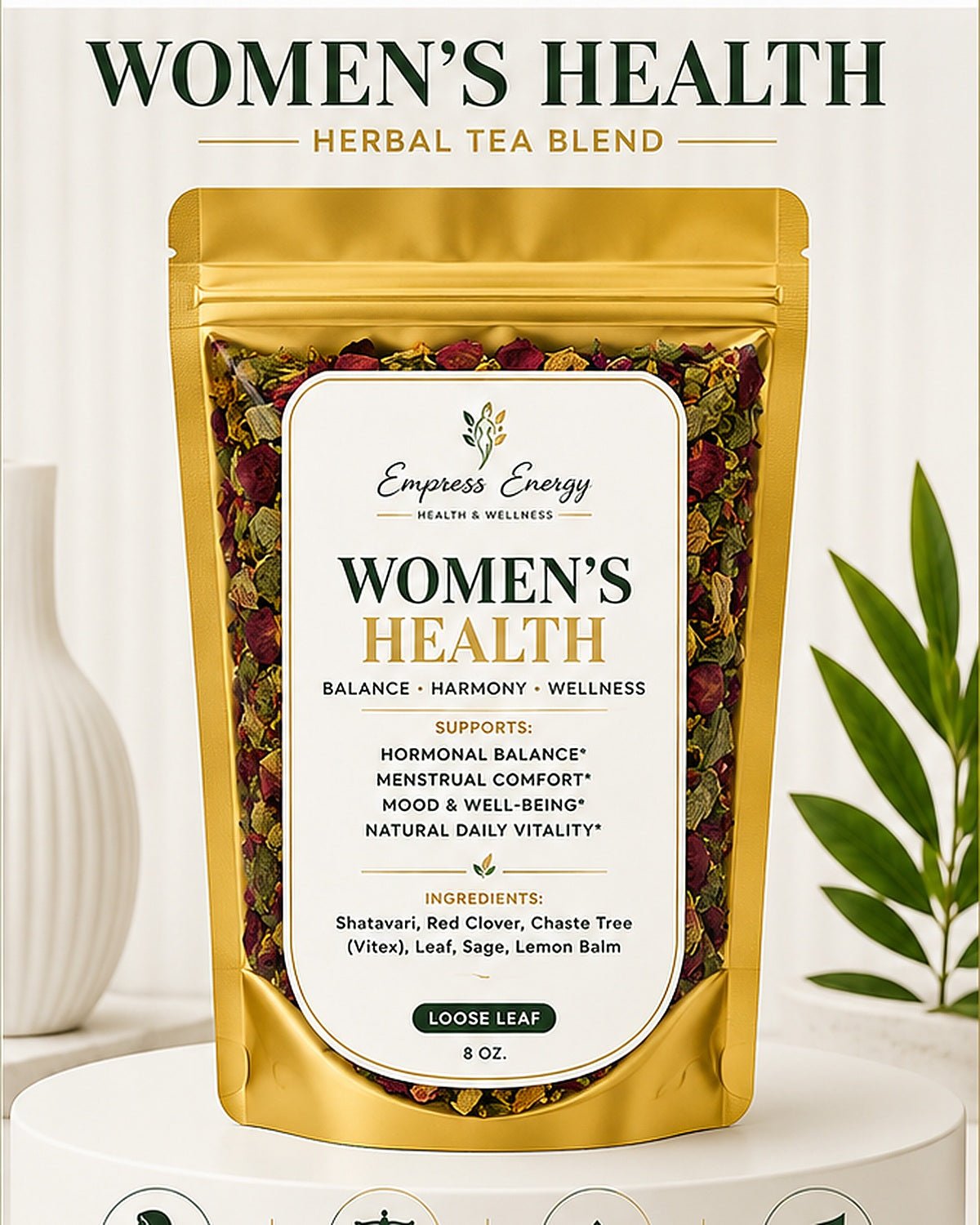 Men’s & Women’s Wellness Tea - Empress Energy herbal holistic Buy Men’s & Women’s Wellness Tea Herbal Tea Blend from Empress Energy herbal wellness brand