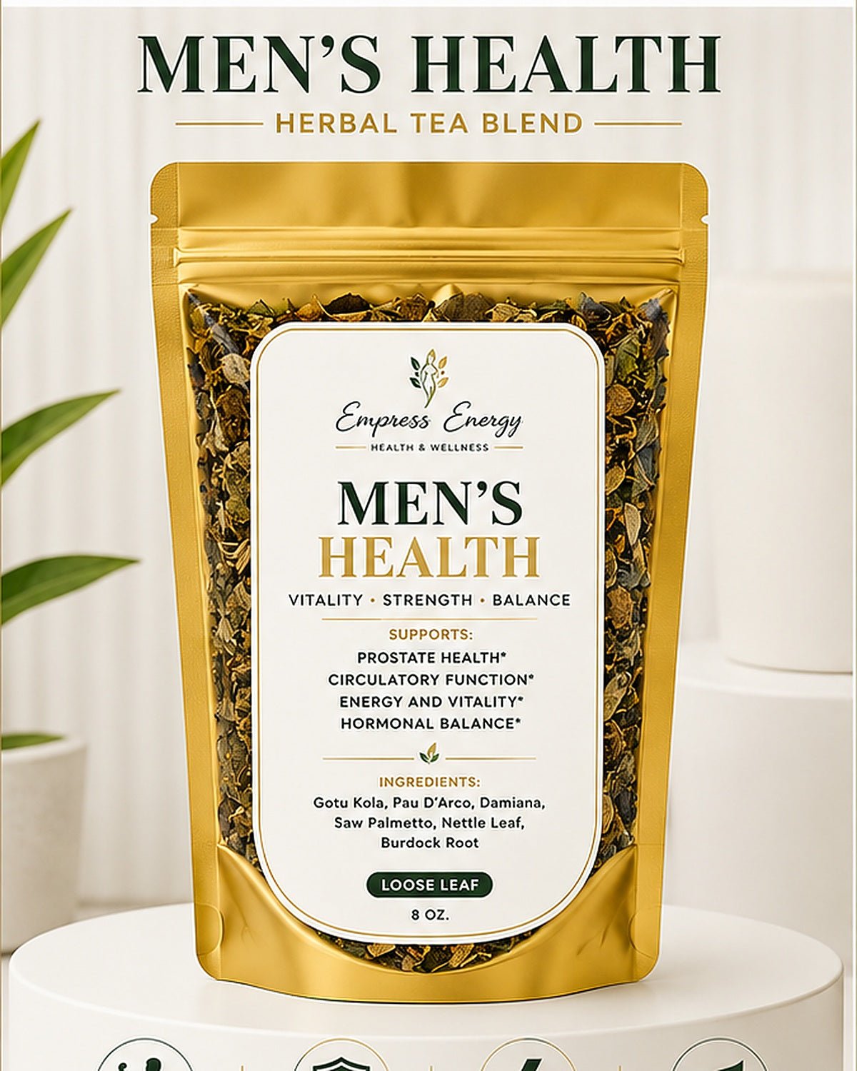 Men’s & Women’s Wellness Tea - Empress Energy herbal holistic Buy Men’s & Women’s Wellness Tea Herbal Tea Blend from Empress Energy herbal wellness brand