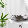 Stainless Steel Tea Infuser with Crystal - Empress Energy herbal holistic Buy Stainless Steel Tea Infuser with Crystal Tea Accessory from Empress Energy herbal wellness brand